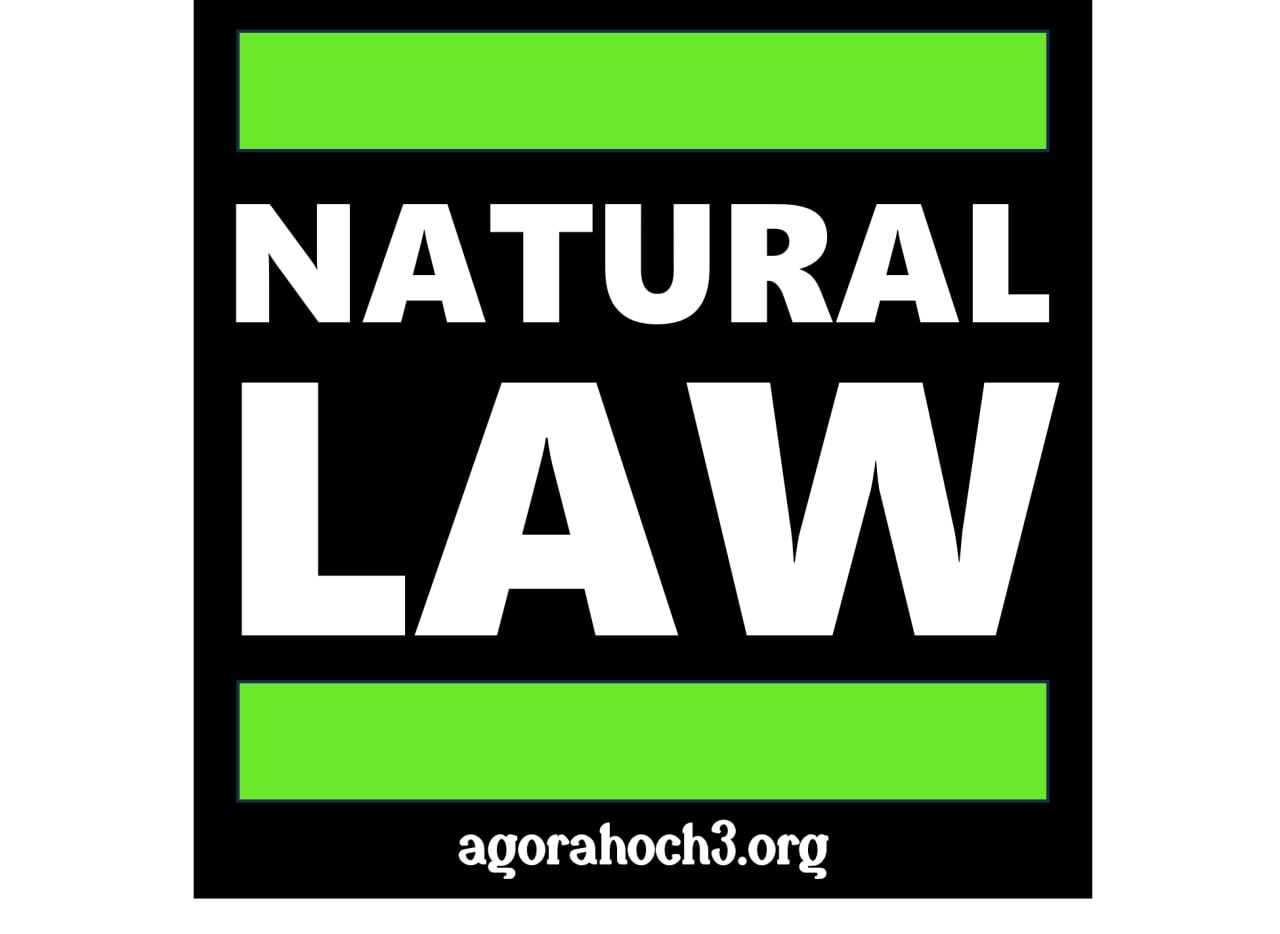 Sticker: Natural Law agorahoch3.org